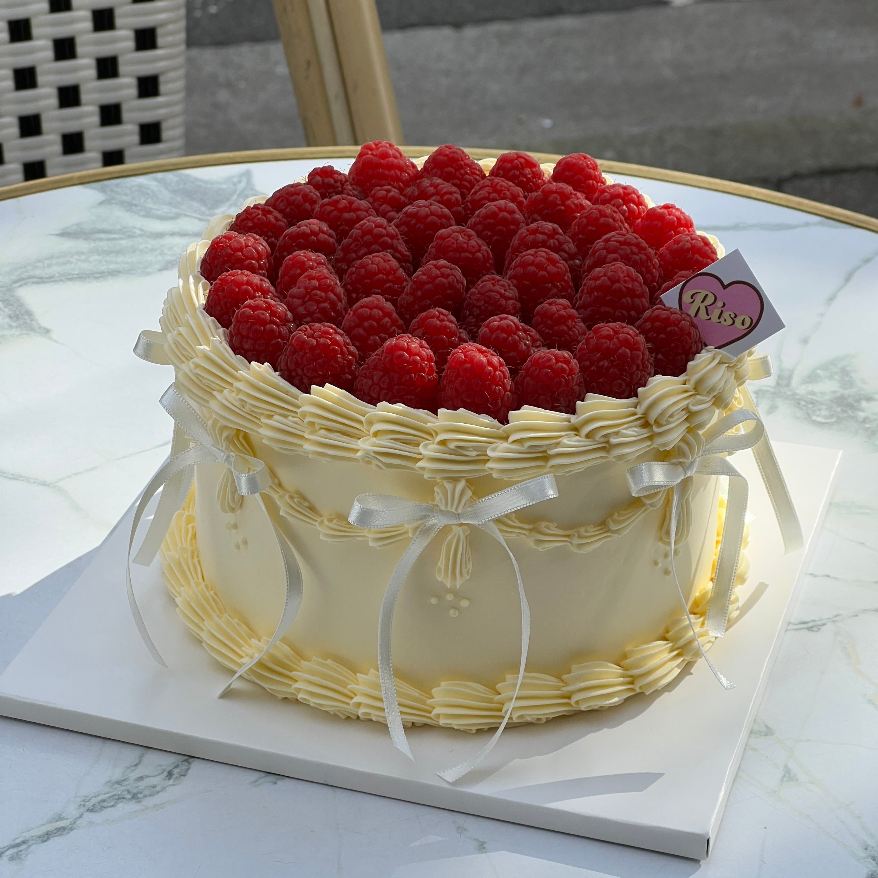 Raspberry Balletcore Cake (Round/Heart)