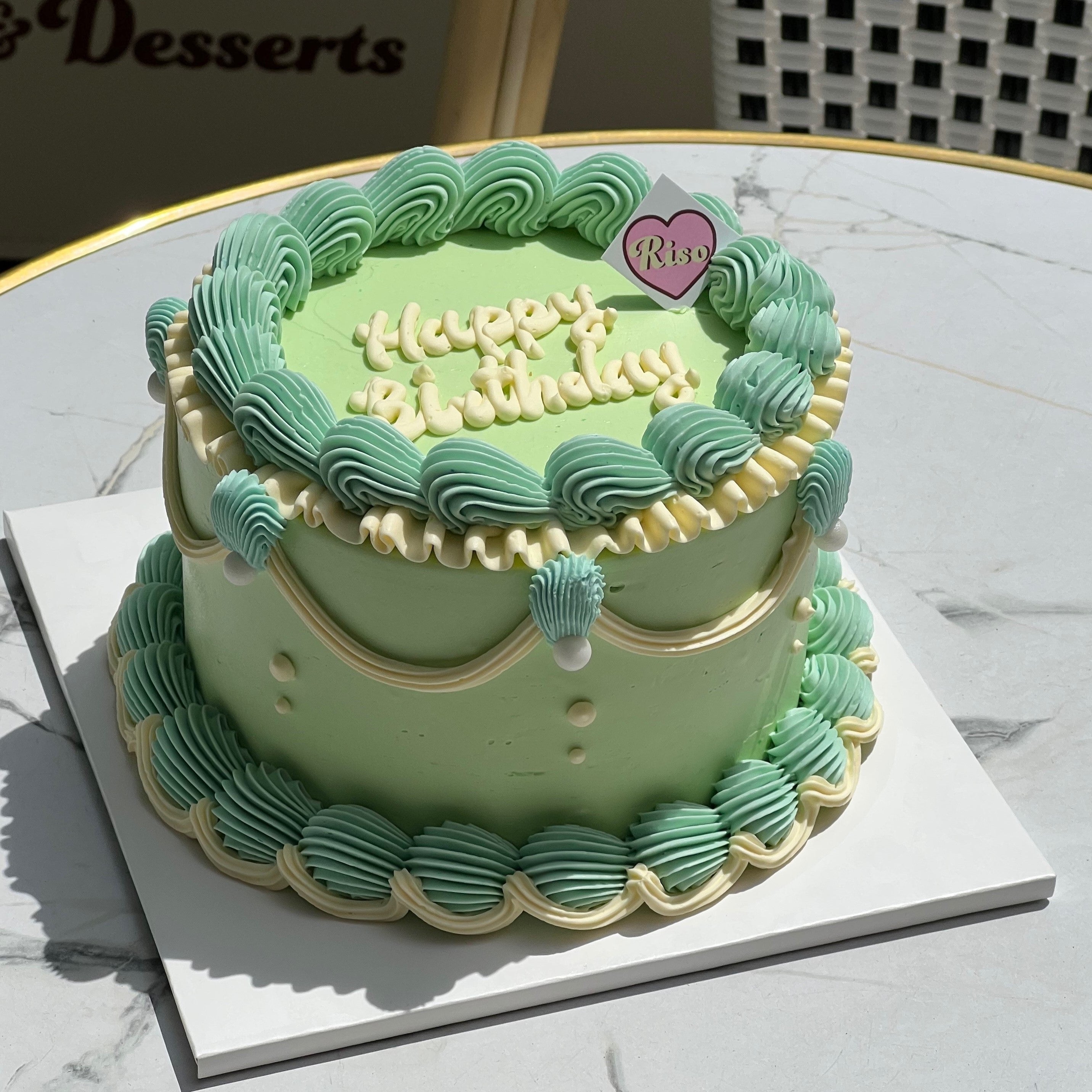Simple Vintage Cake ver.2 (Round/Heart)