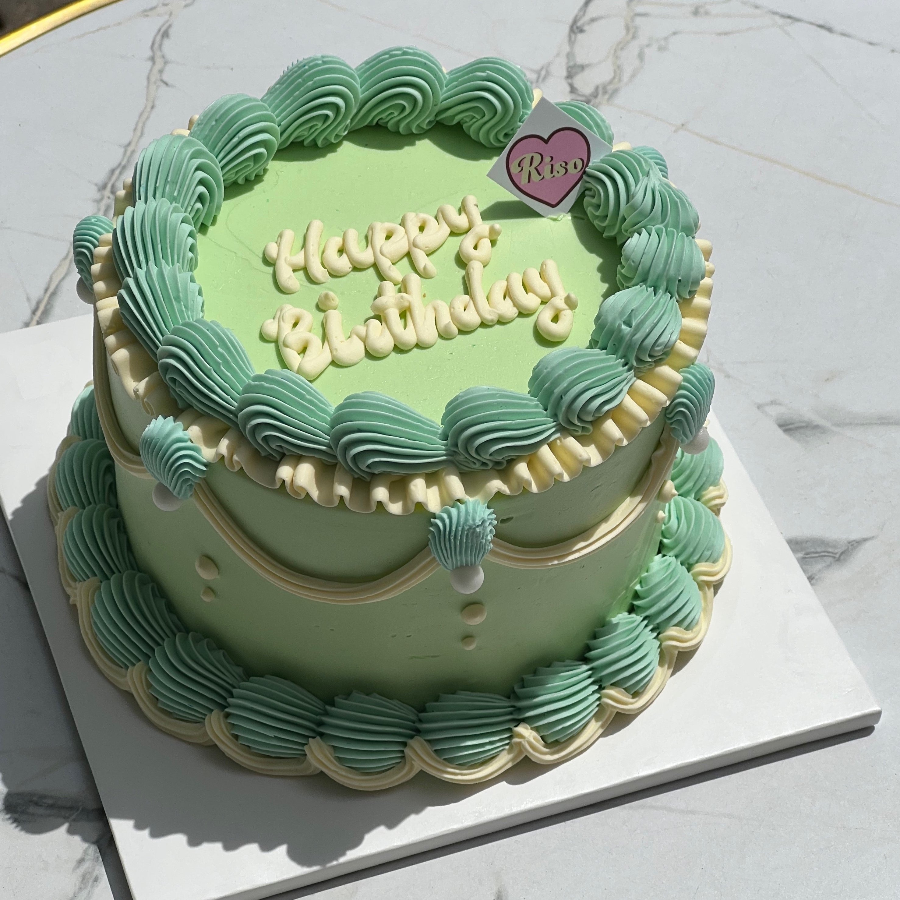 Simple Vintage Cake ver.2 (Round/Heart)