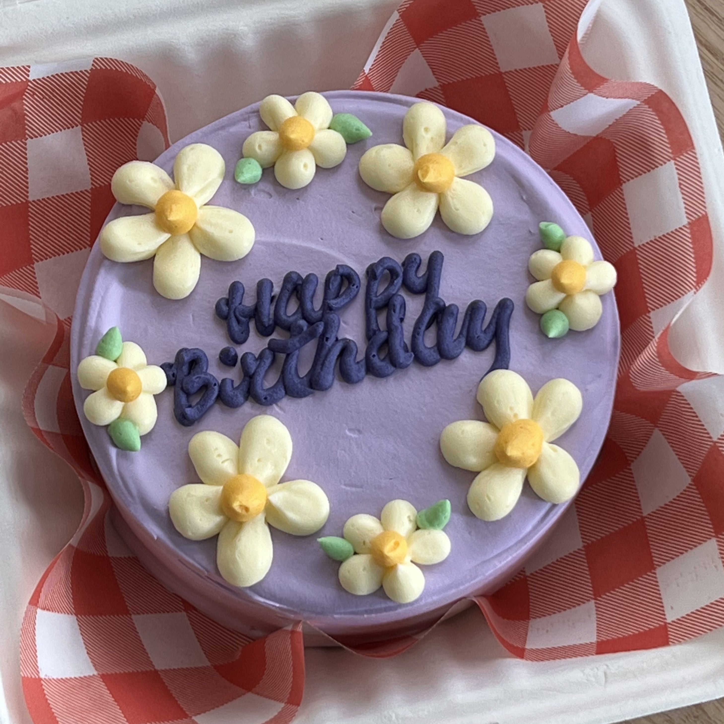 Flower wreath Lunch Box Cake