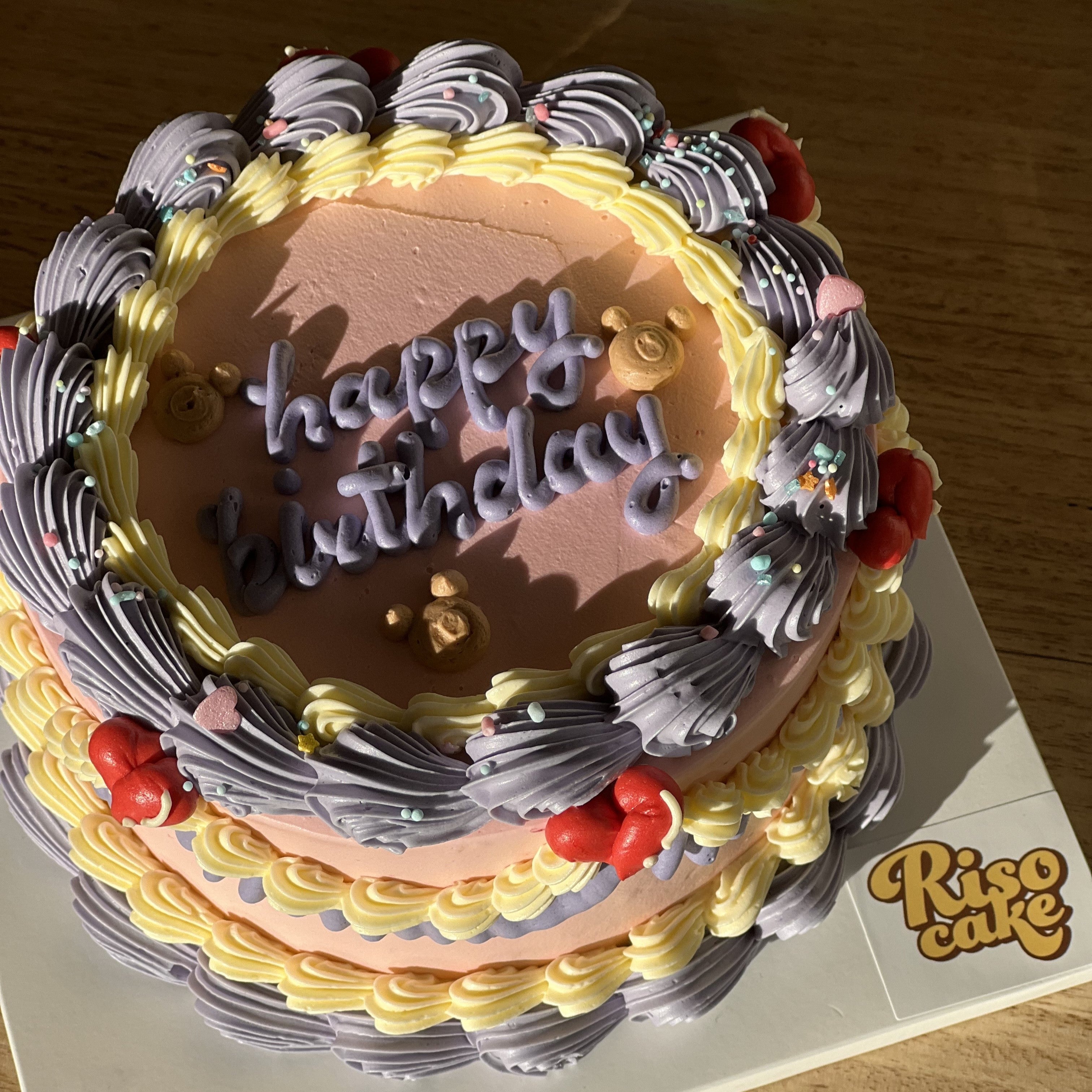 Baby Vintage Cake (Round/Heart)