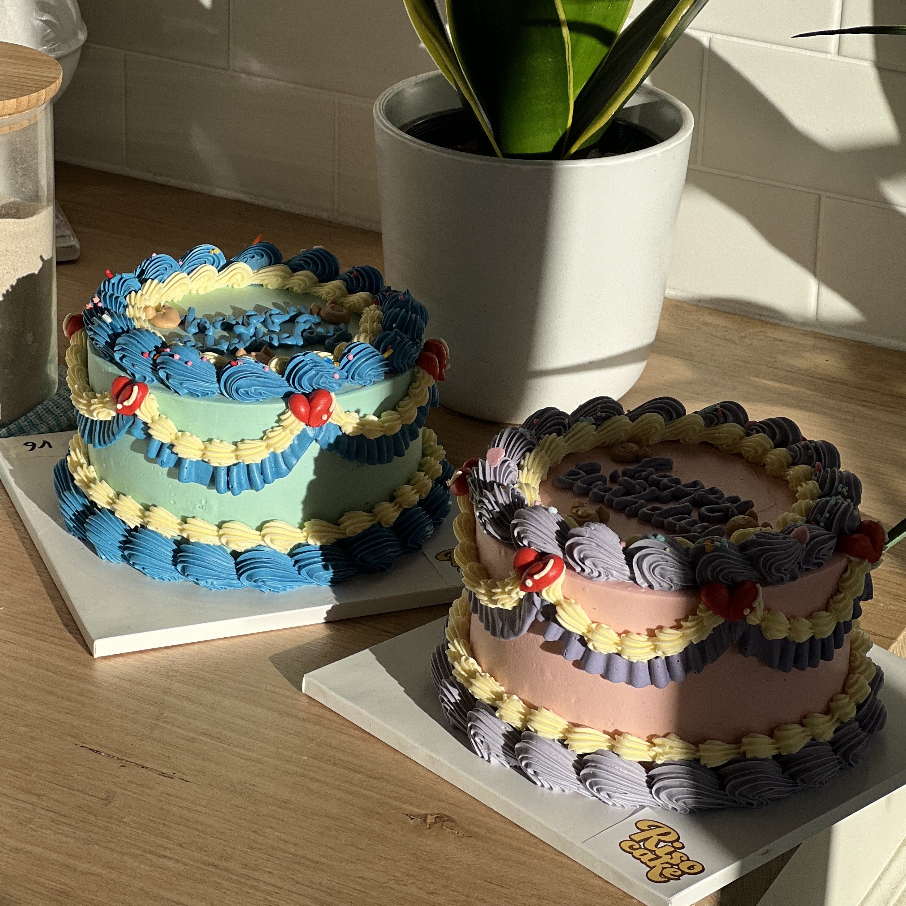 Baby Vintage Cake (Round/Heart)