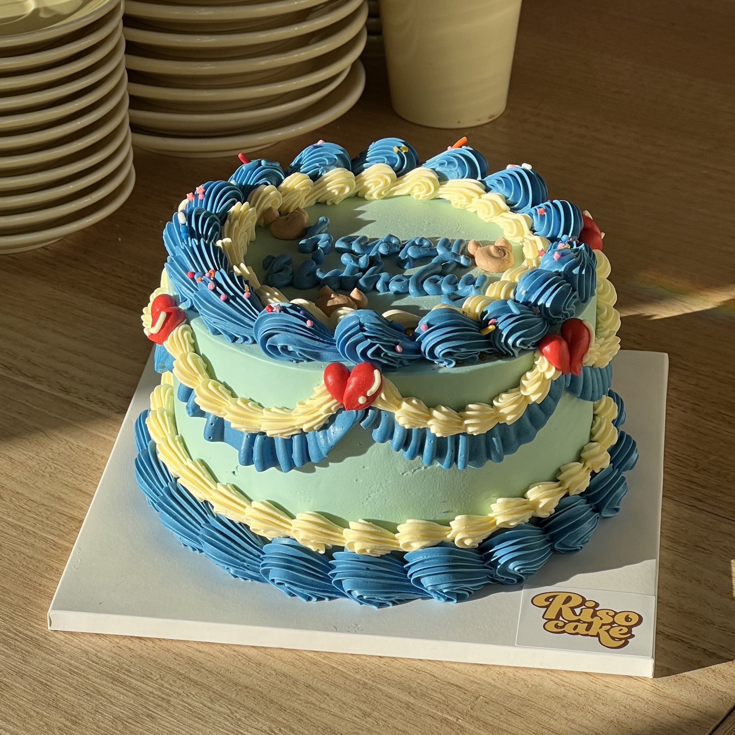 Baby Vintage Cake (Round/Heart)