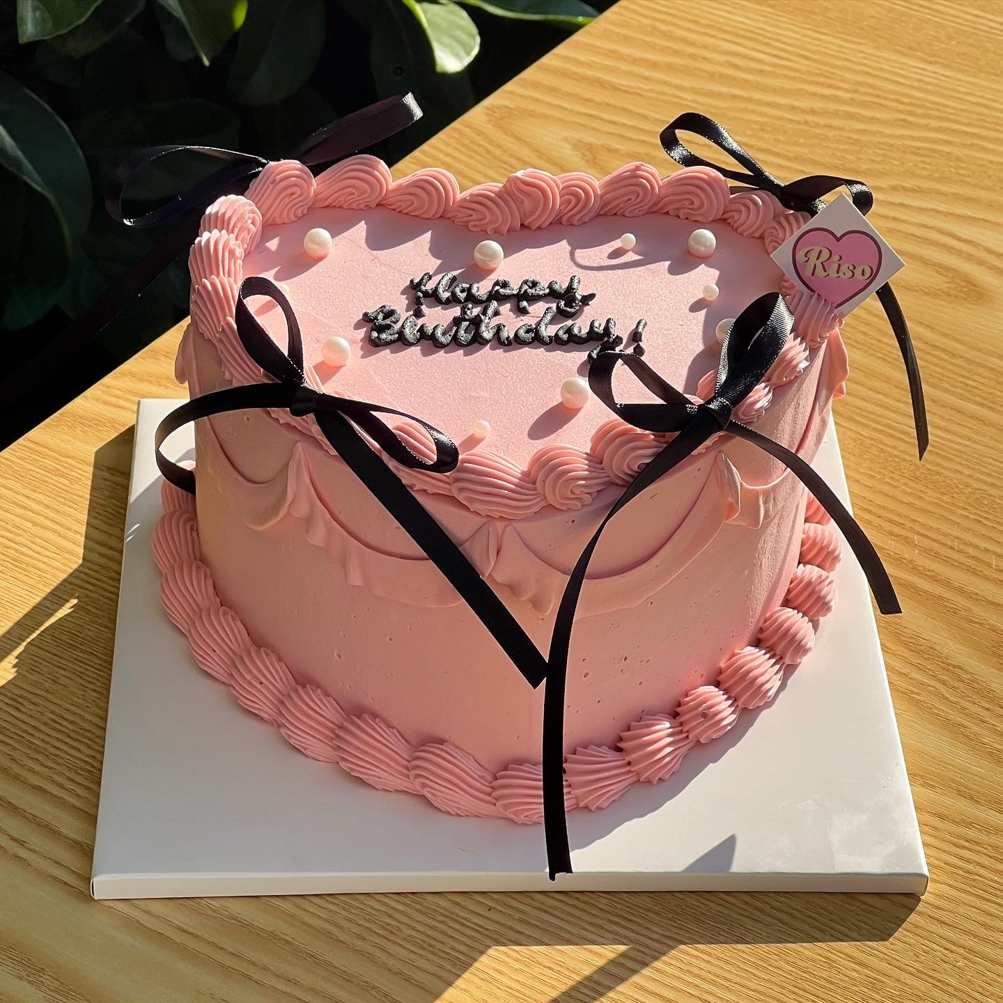 Pearl Balletcore Cake (Round/Heart)