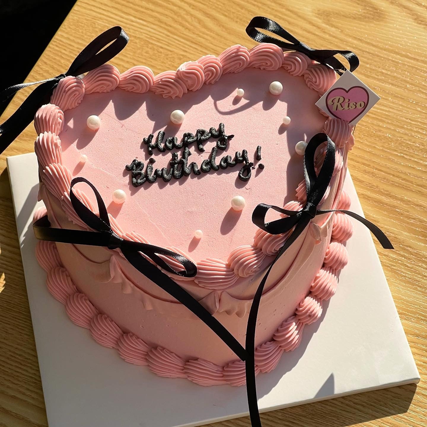 Pearl Balletcore Cake (Round/Heart)