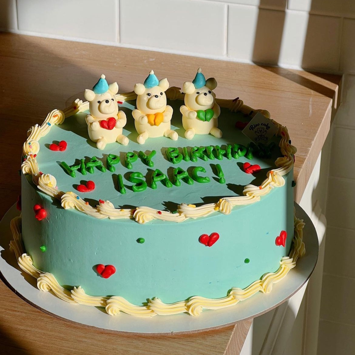 Triplets Party Bear Cake