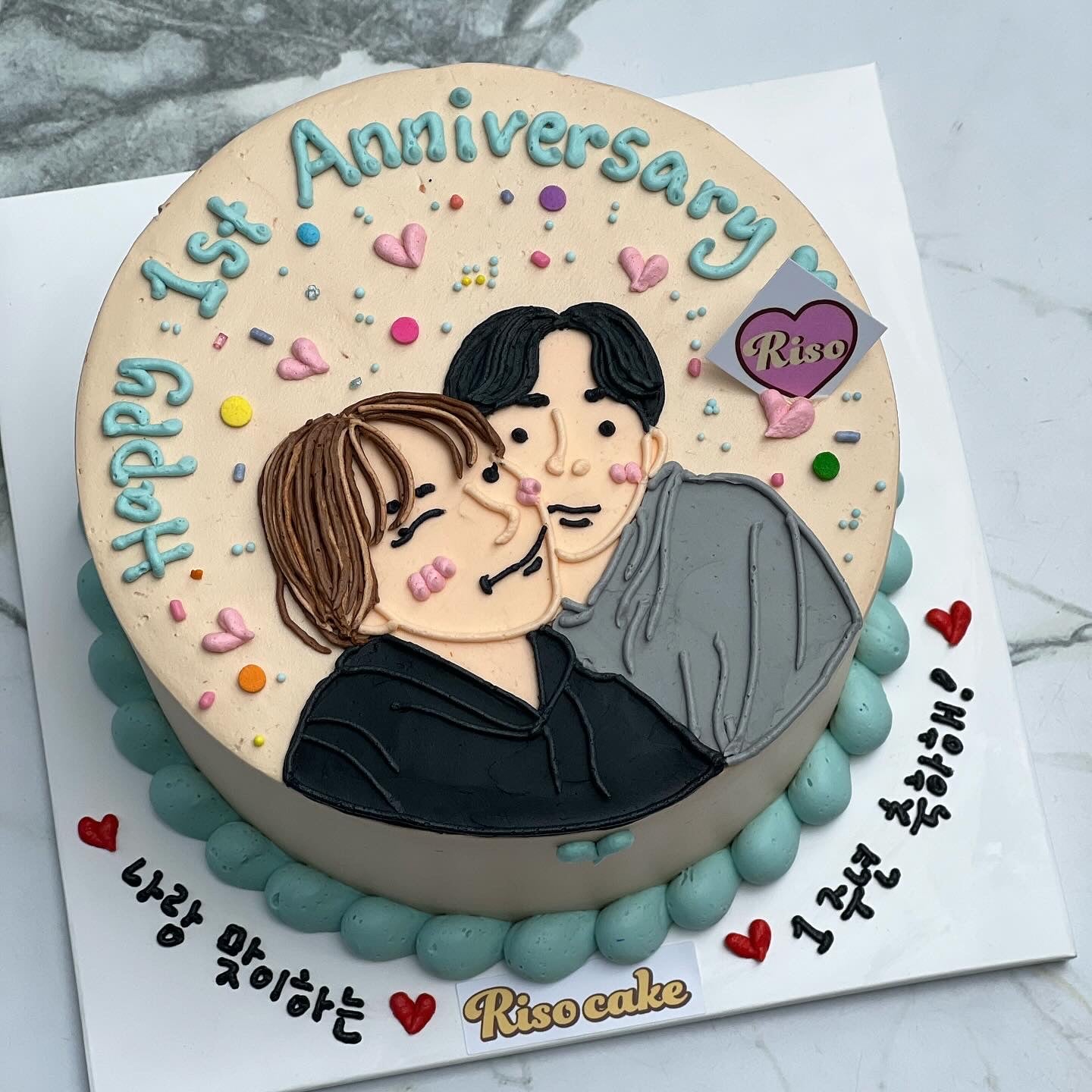 Portrait Illustration Cake (Round/Heart)