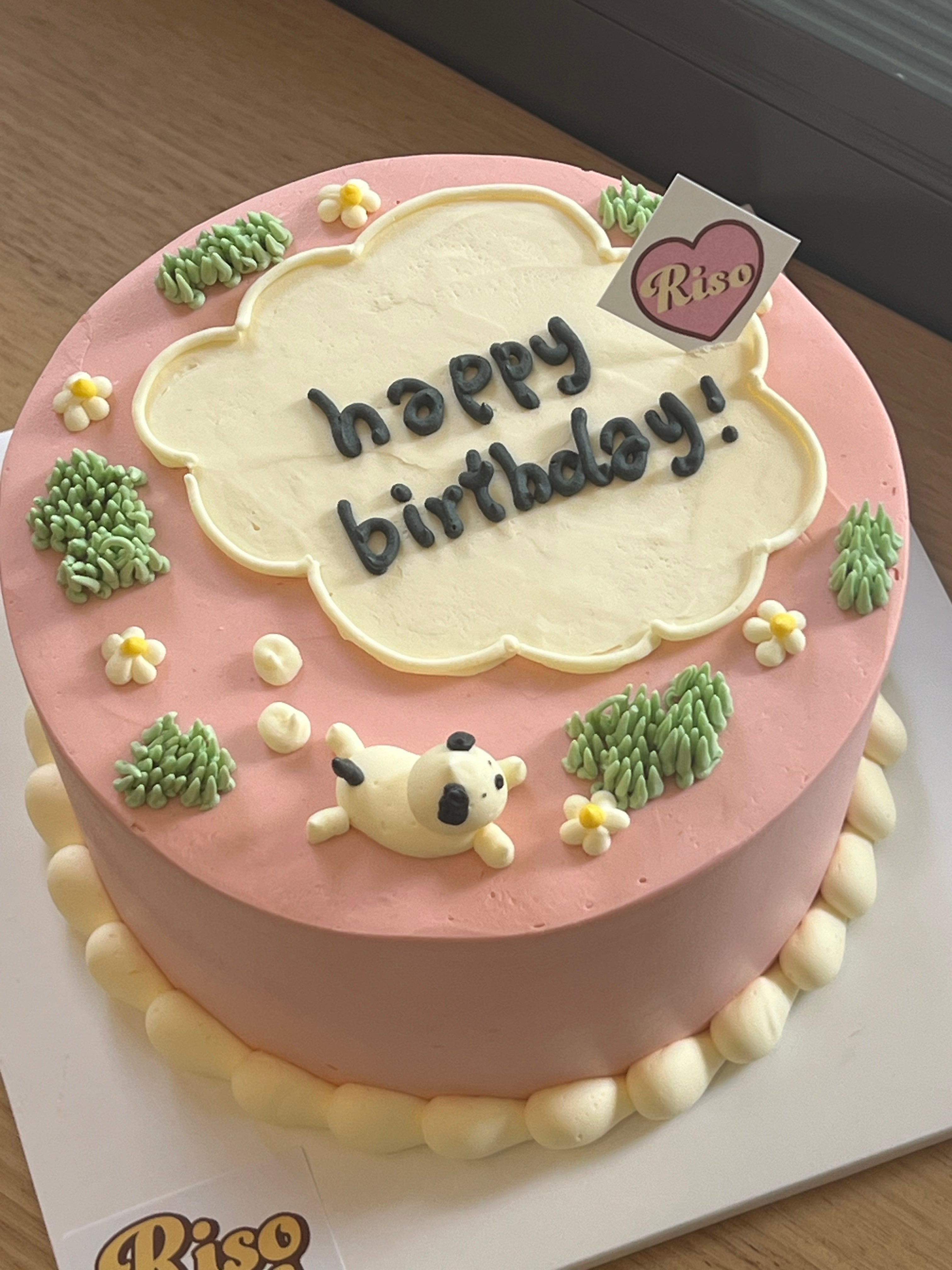 Puppy Picnic Cake (Round/Heart)