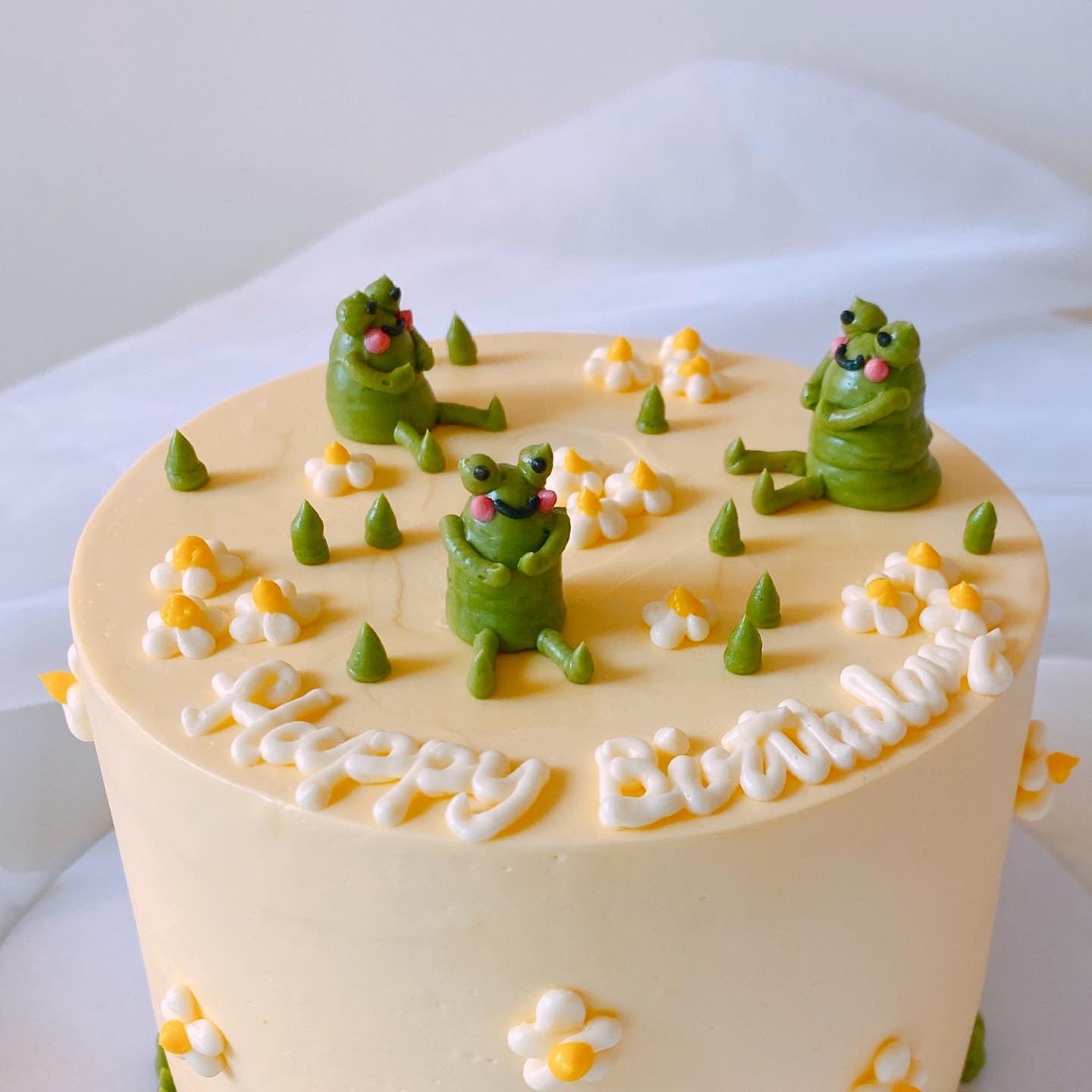 Frog Picnic Time Cake