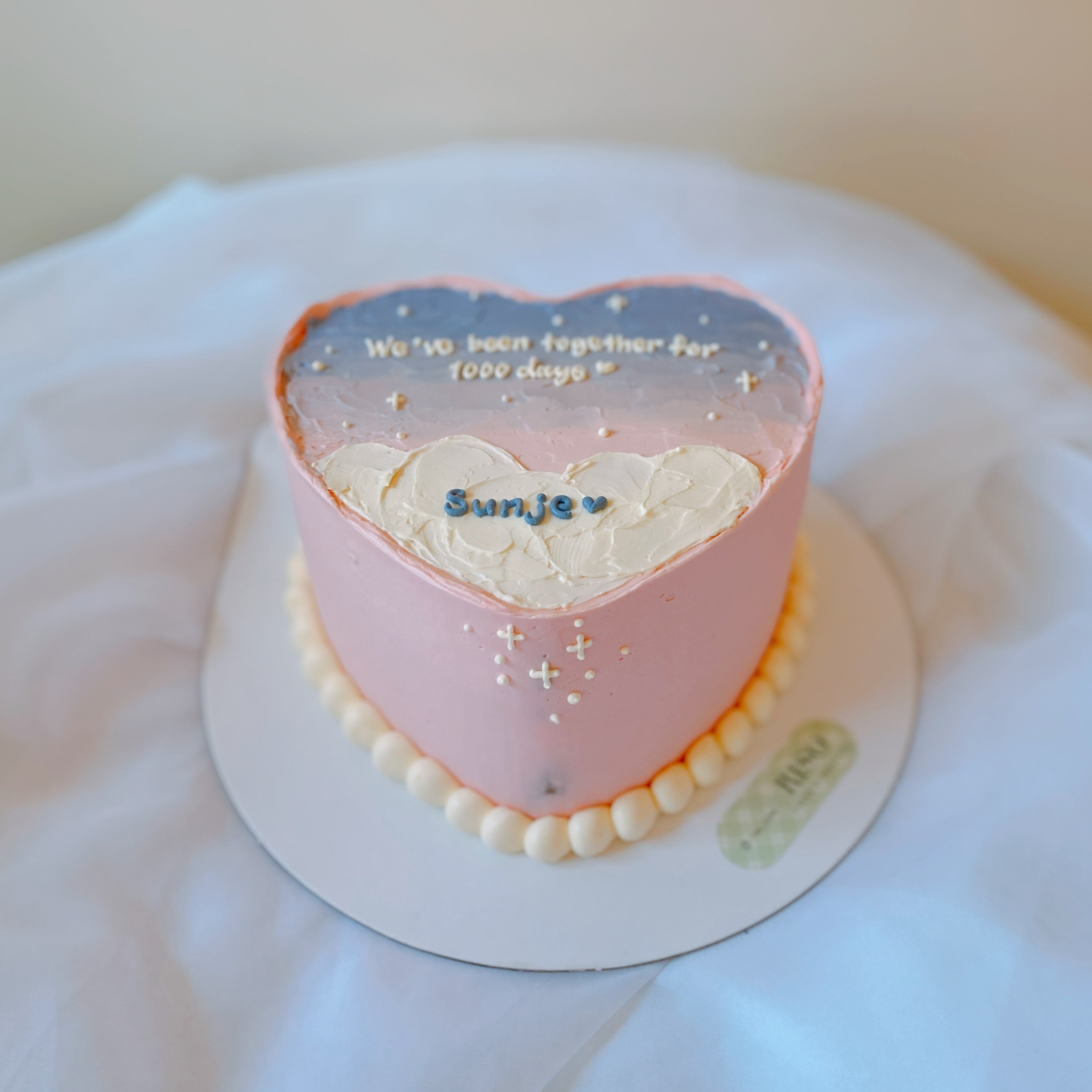 Pink Sunset Cake (Round/Heart)