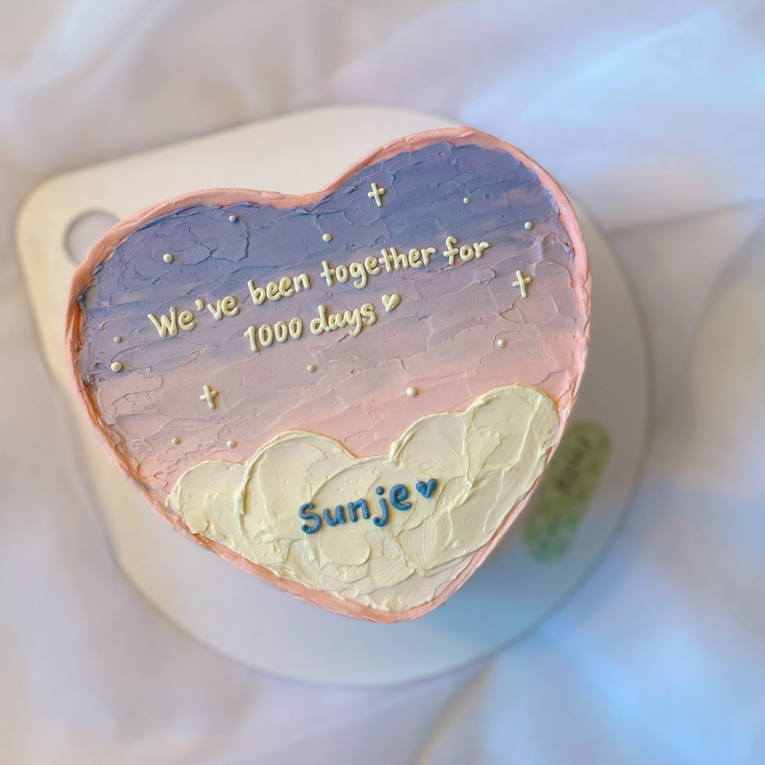 Pink Sunset Cake (Round/Heart)