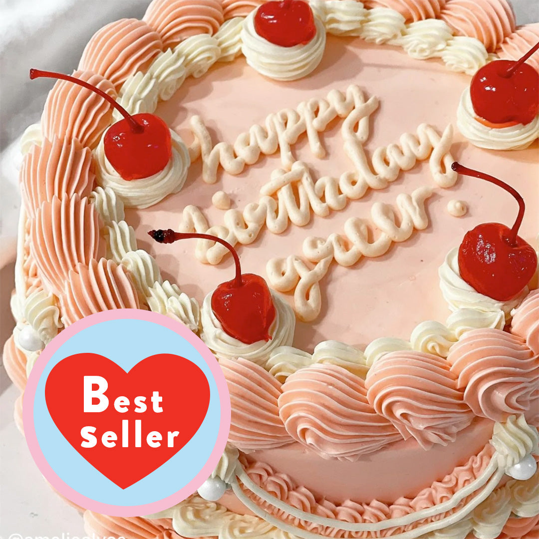 Classic Vintage Cake (Round/Heart)