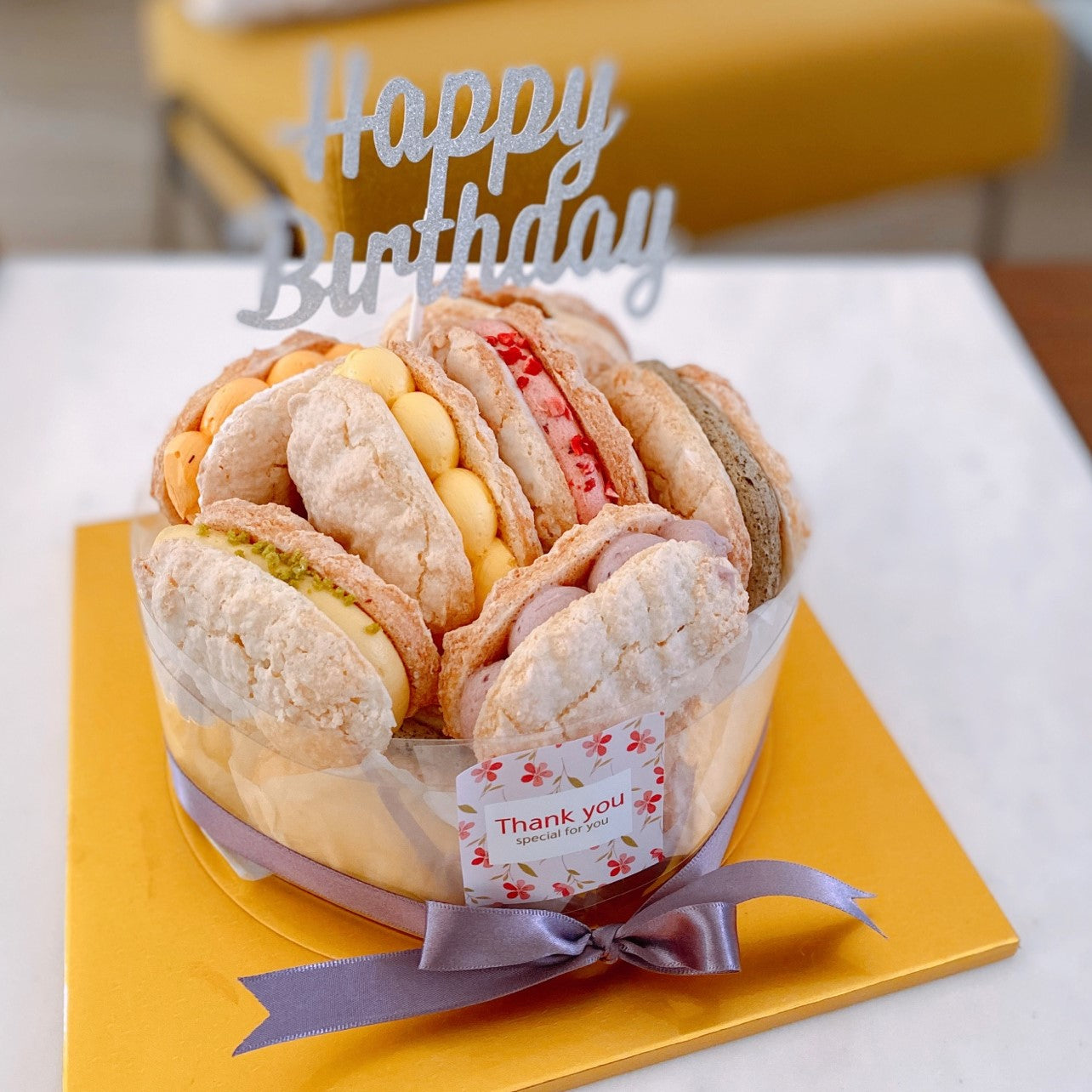 Dacquoise Cake + Candles