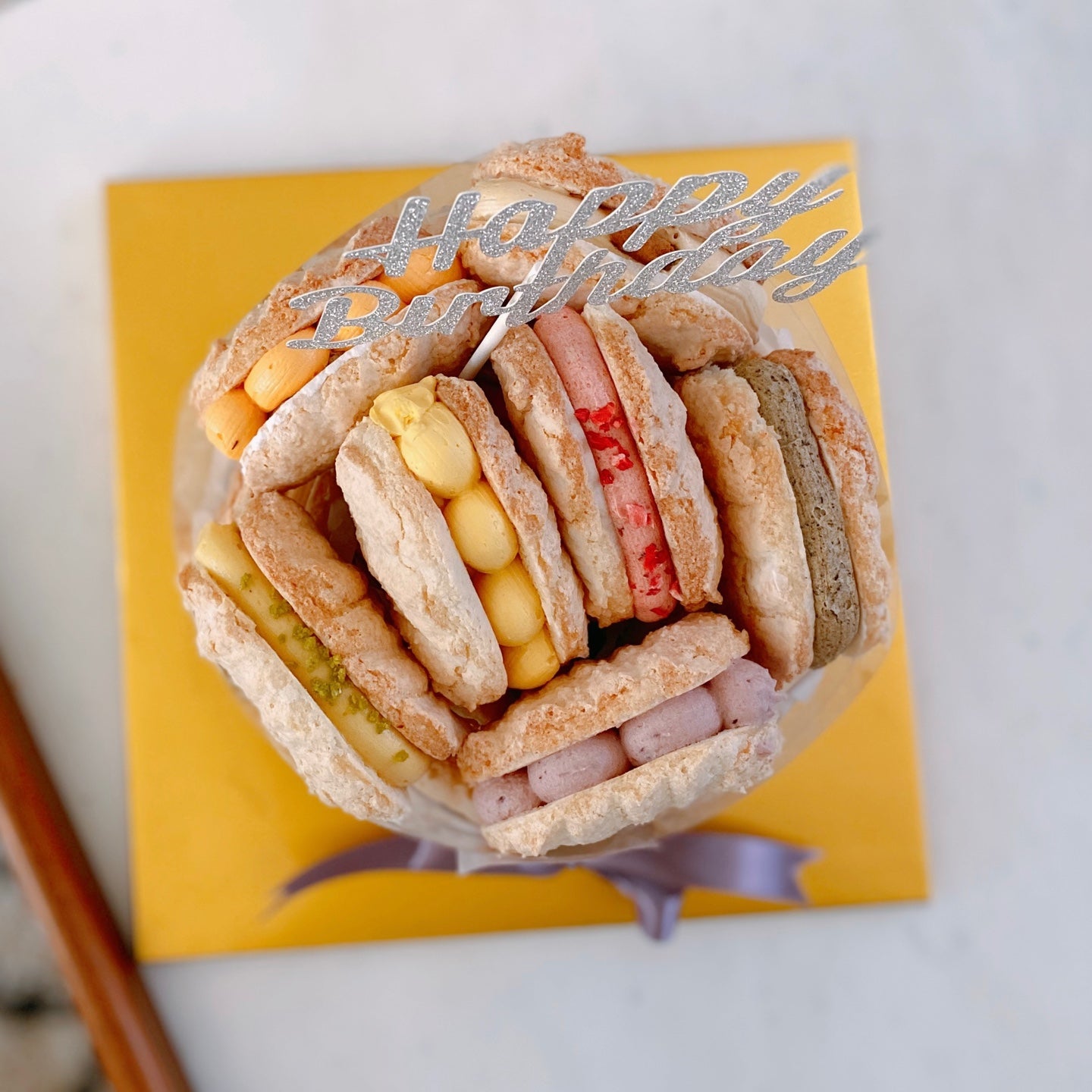 Dacquoise Cake + Candles