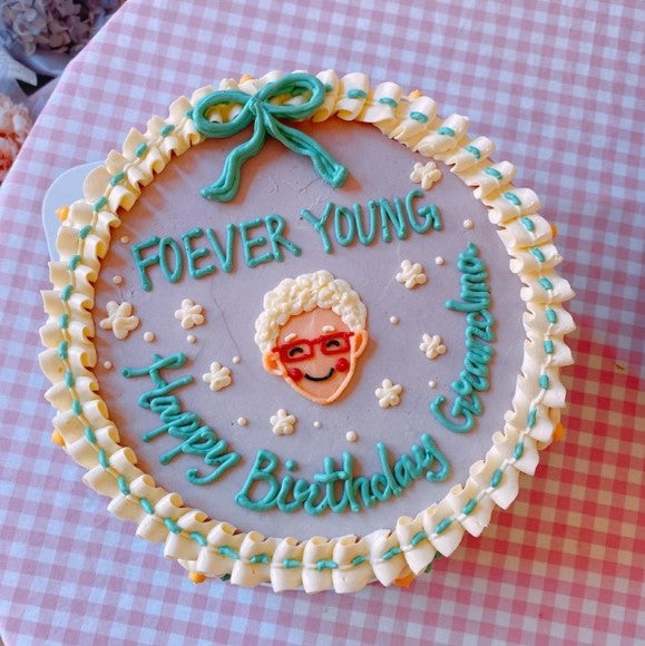 Vintage Illustration Cake