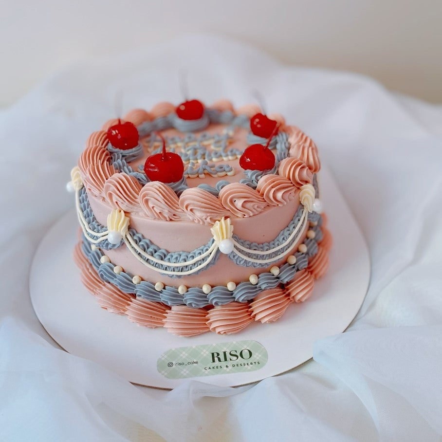 Classic Vintage Cake (Round/Heart)