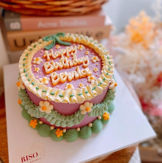 Vintage Illustration Cake