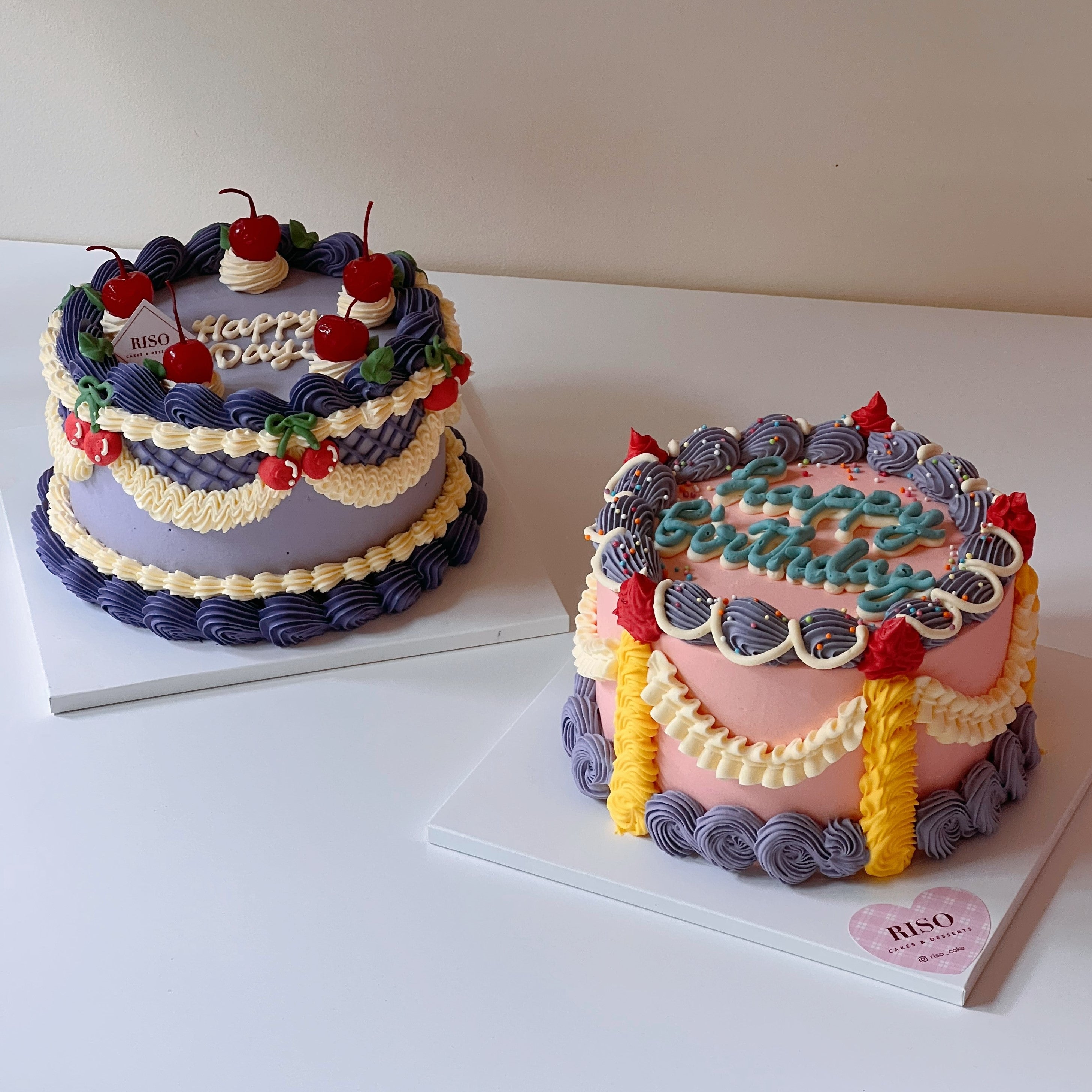 Neon Candlelight Cake