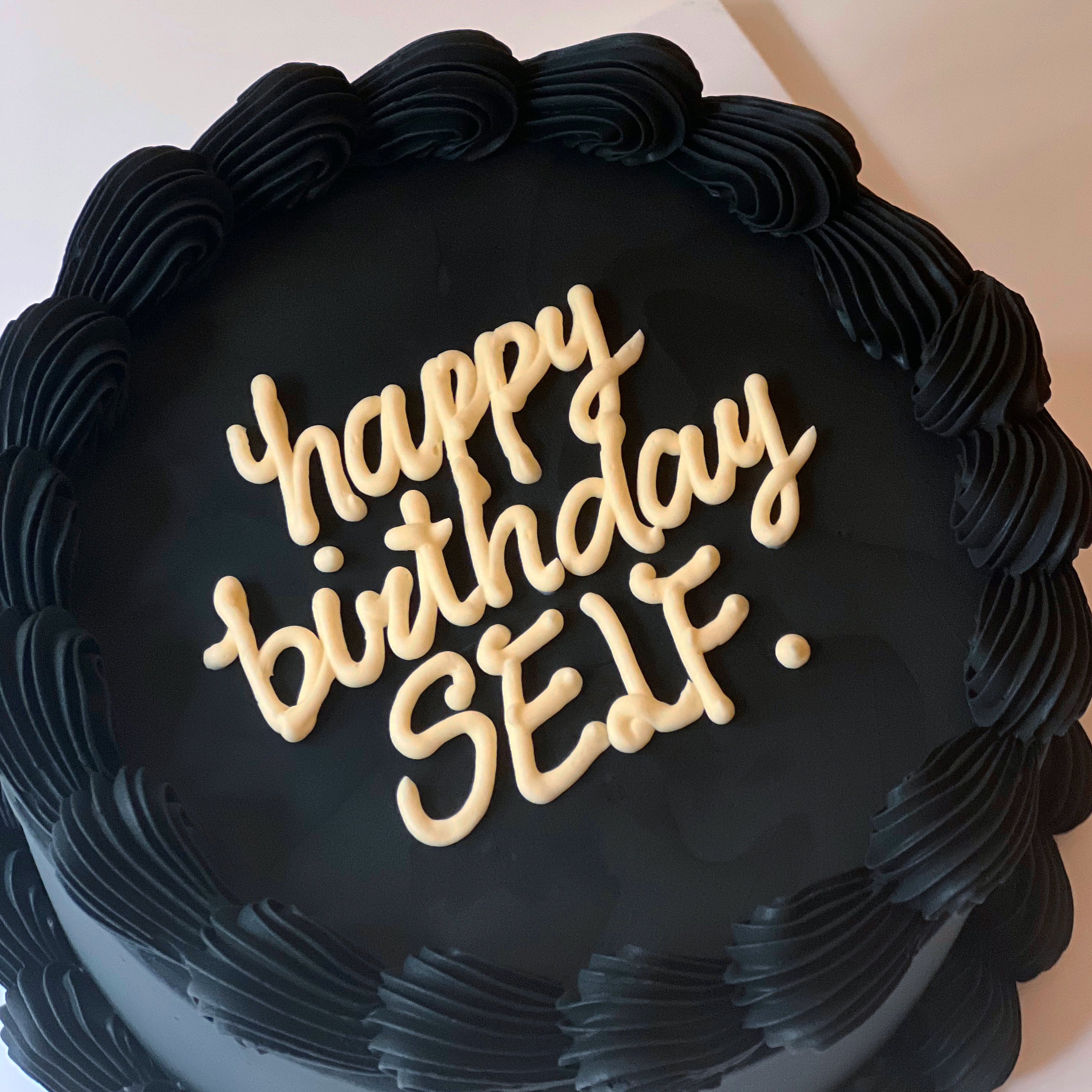 Simple Lettering Cake (Round/Heart)