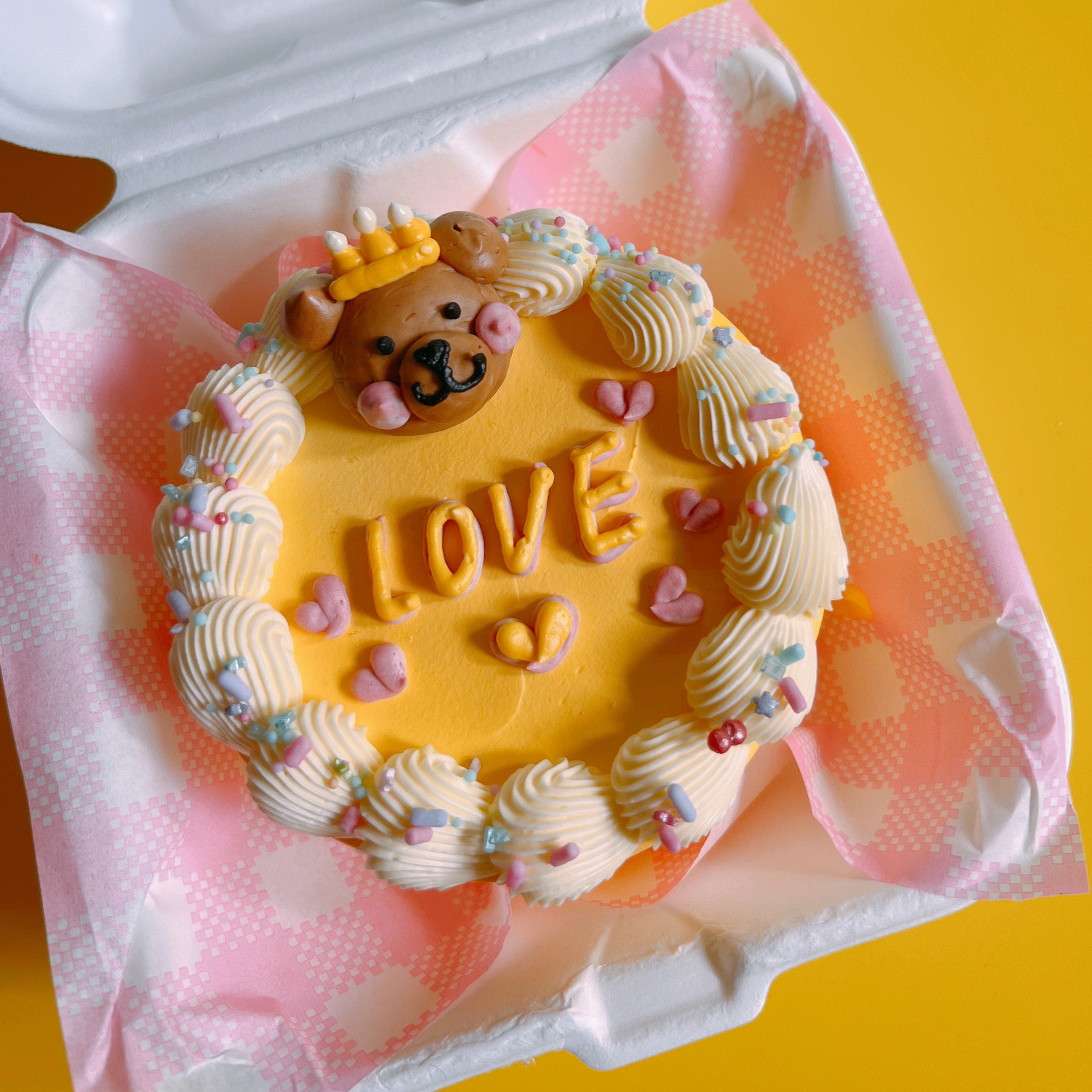 Animal Face Lunch Box Cake