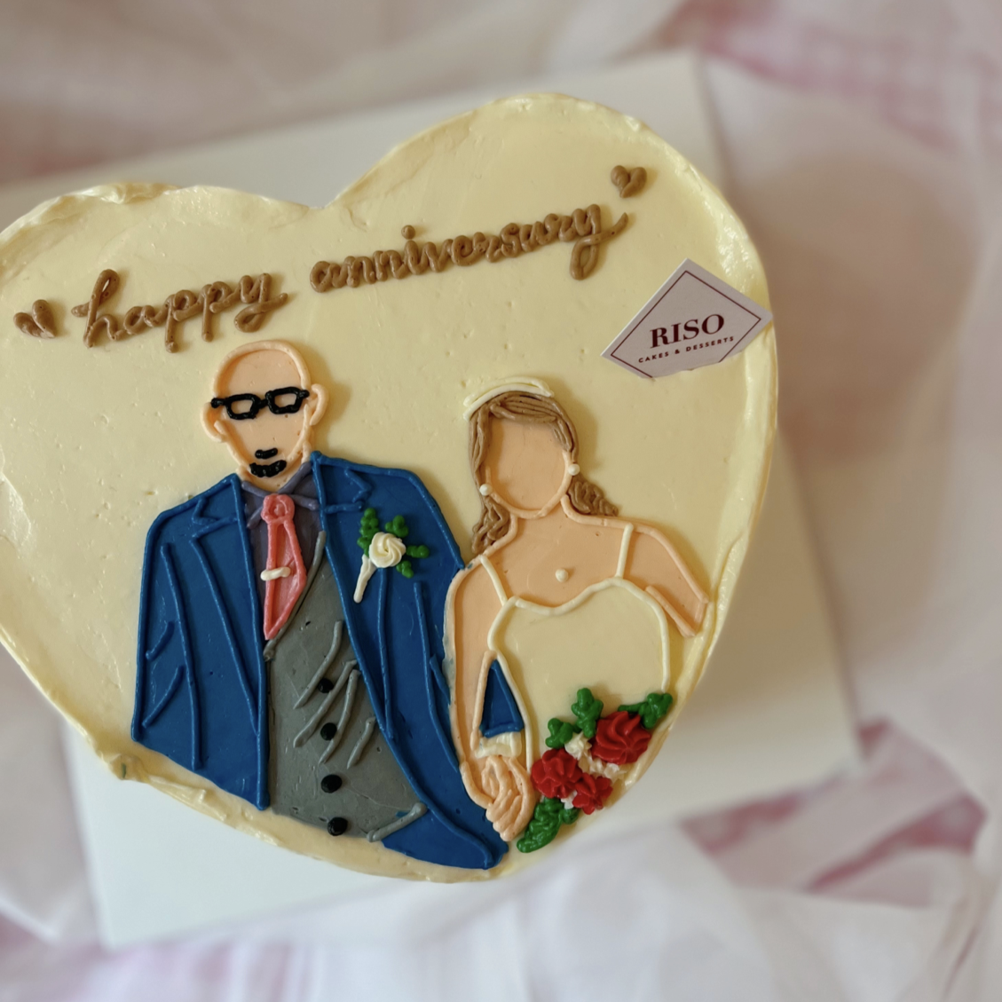 Wedding Picture Cake (Round/Heart)