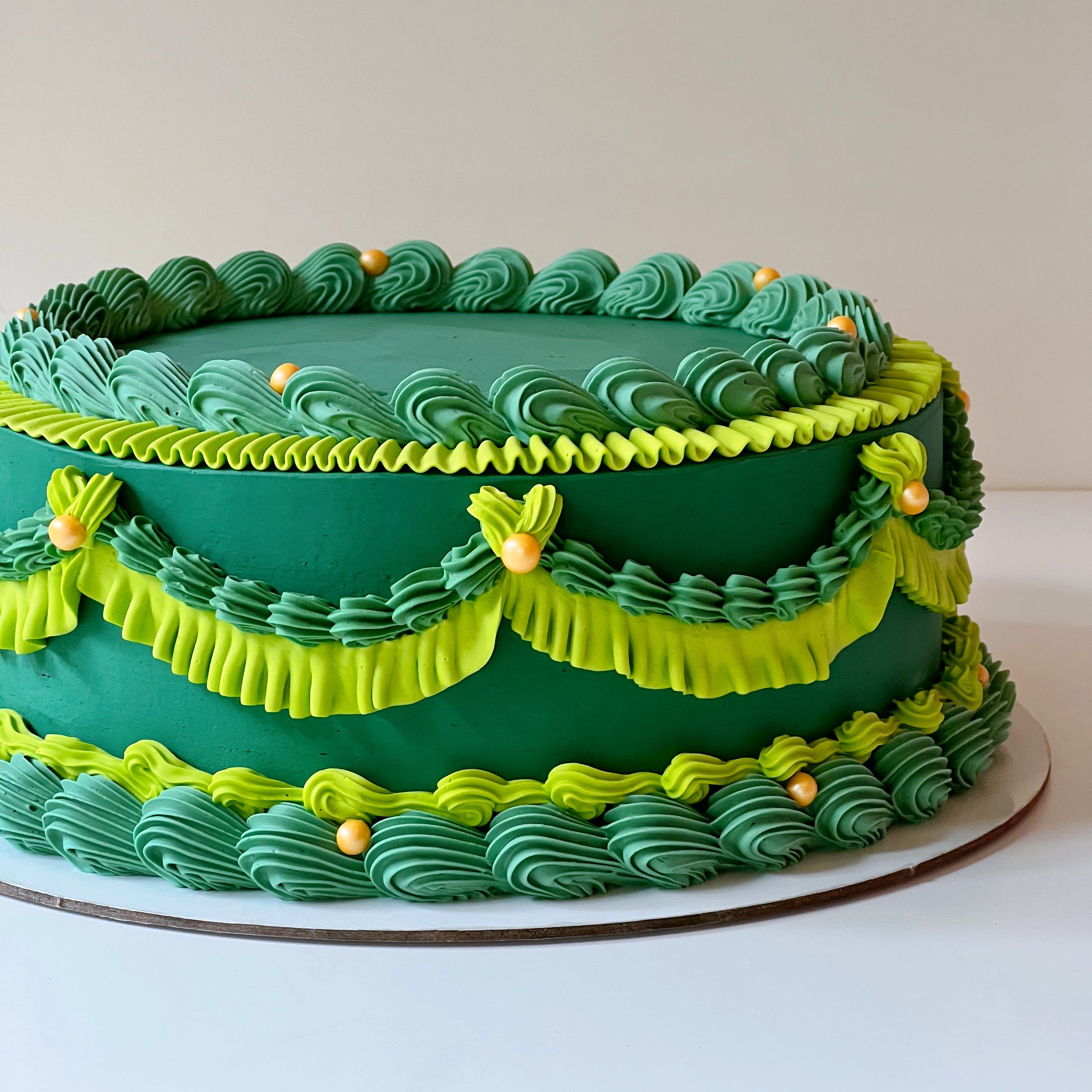 Lace Vintage Cake (Round/Heart)