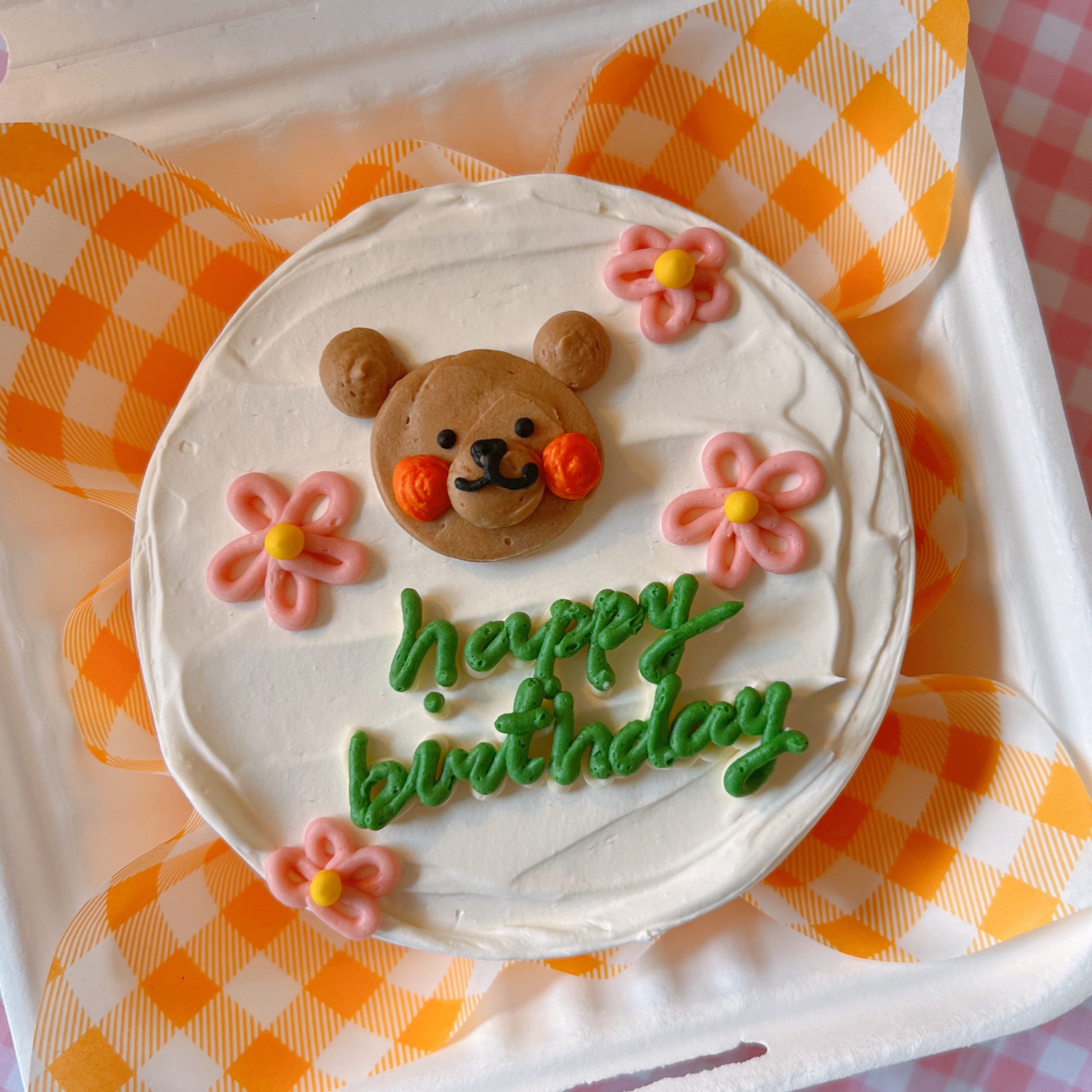 Flower Bear Lunch Box Cake