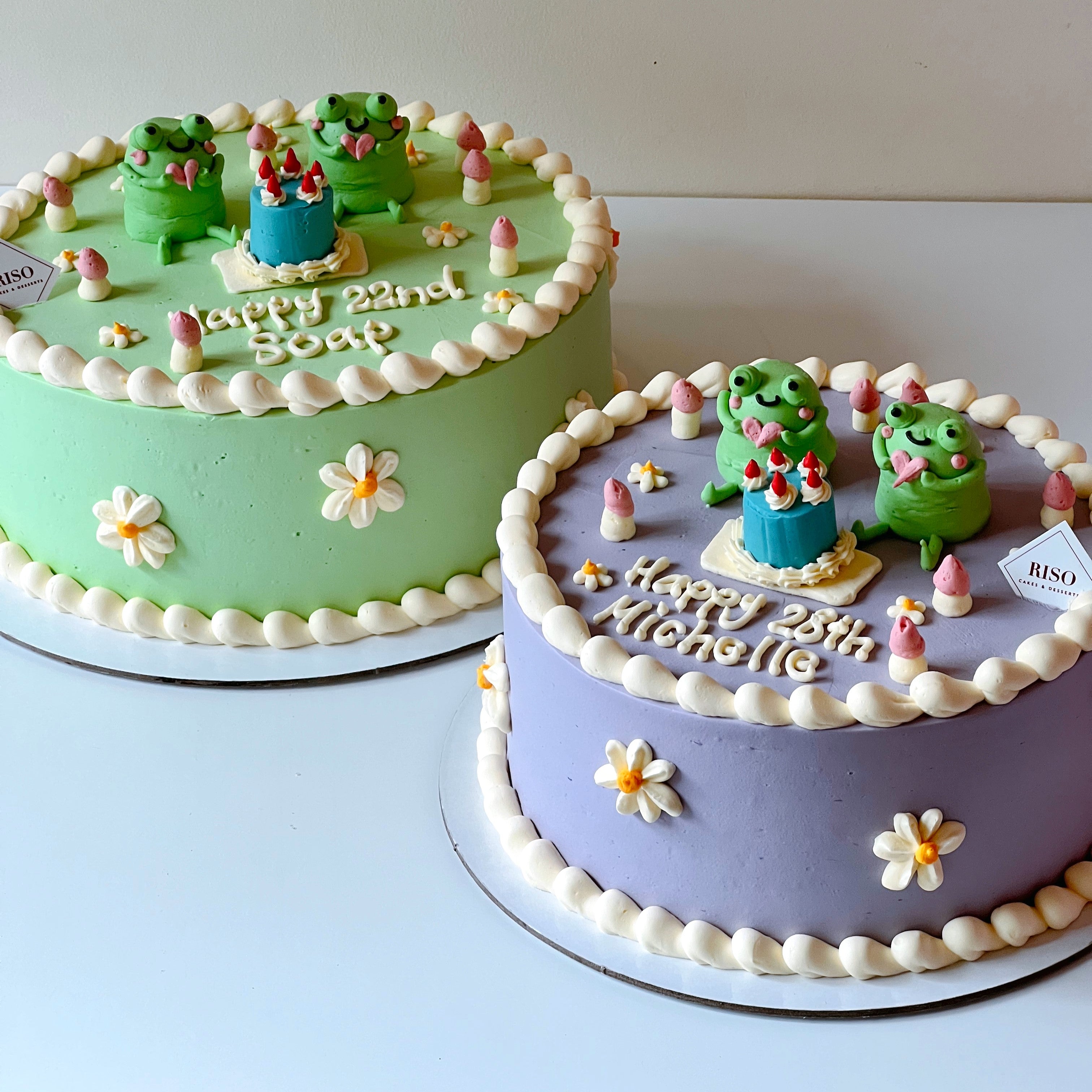 Frog Birthday Picnic Cake