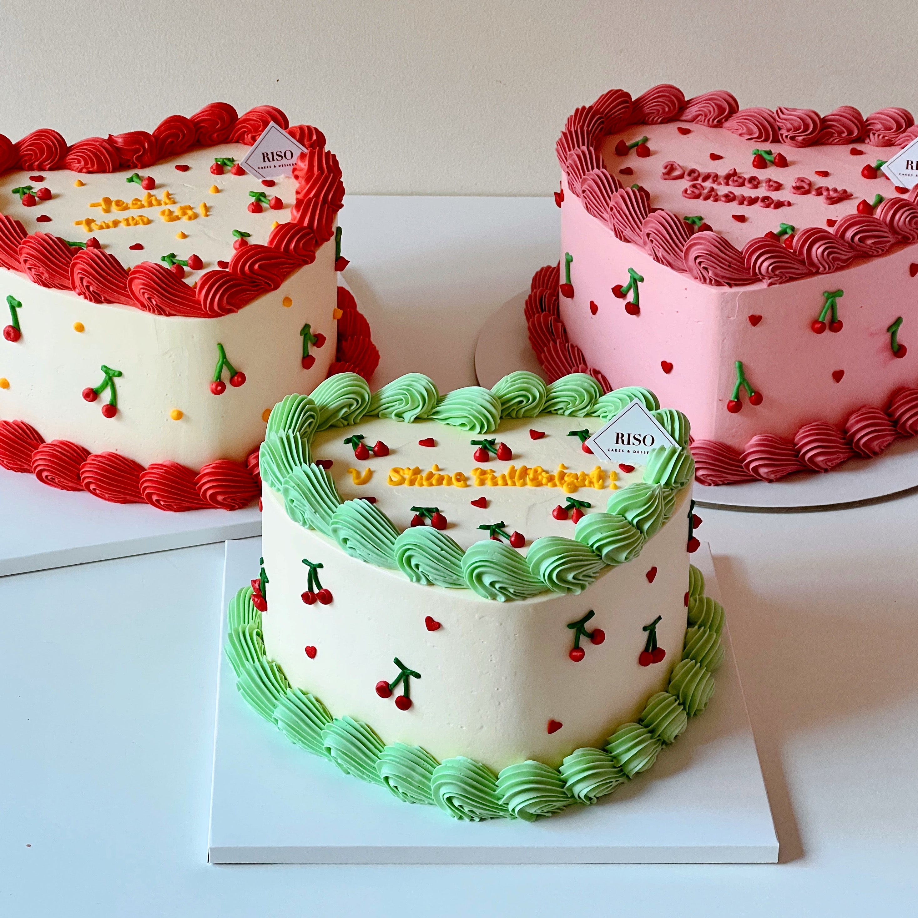 Vintage Heart Cherry Cake