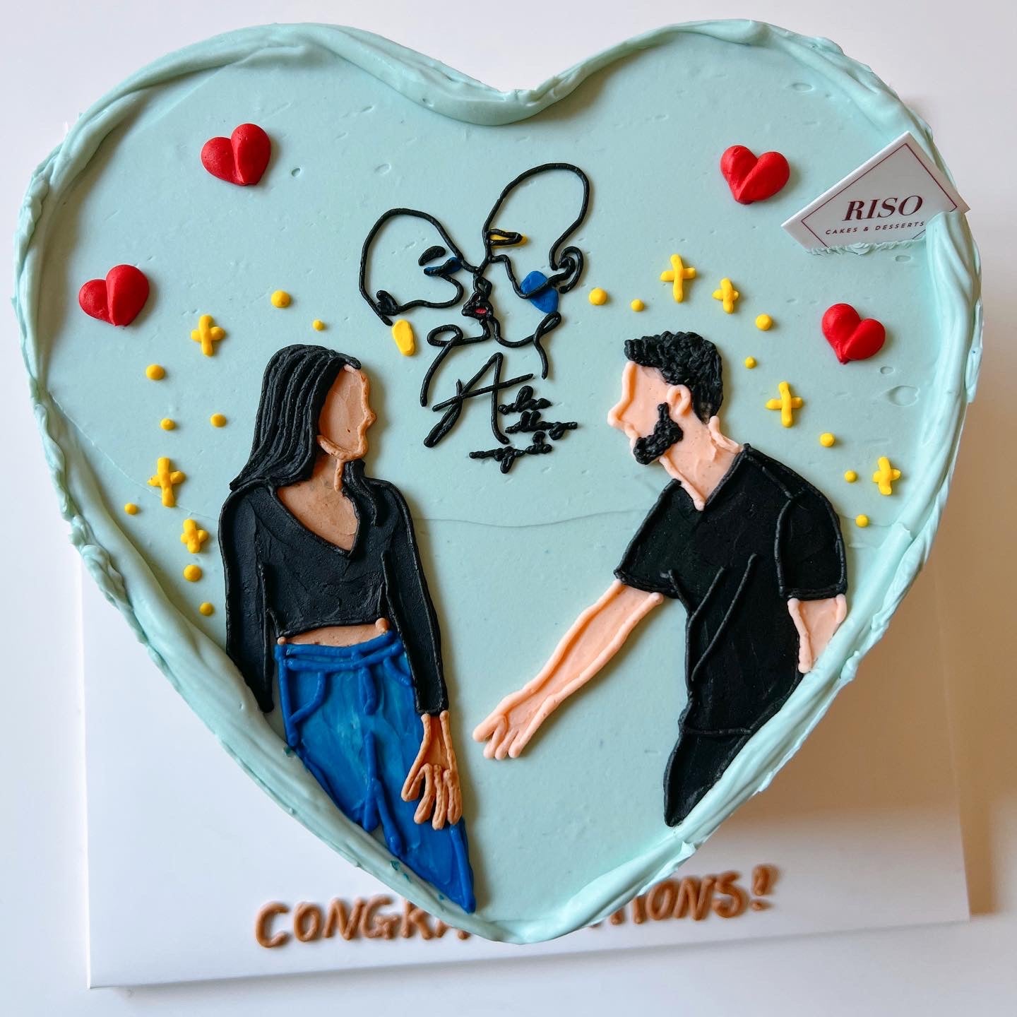 Portrait Illustration Cake (Round/Heart)