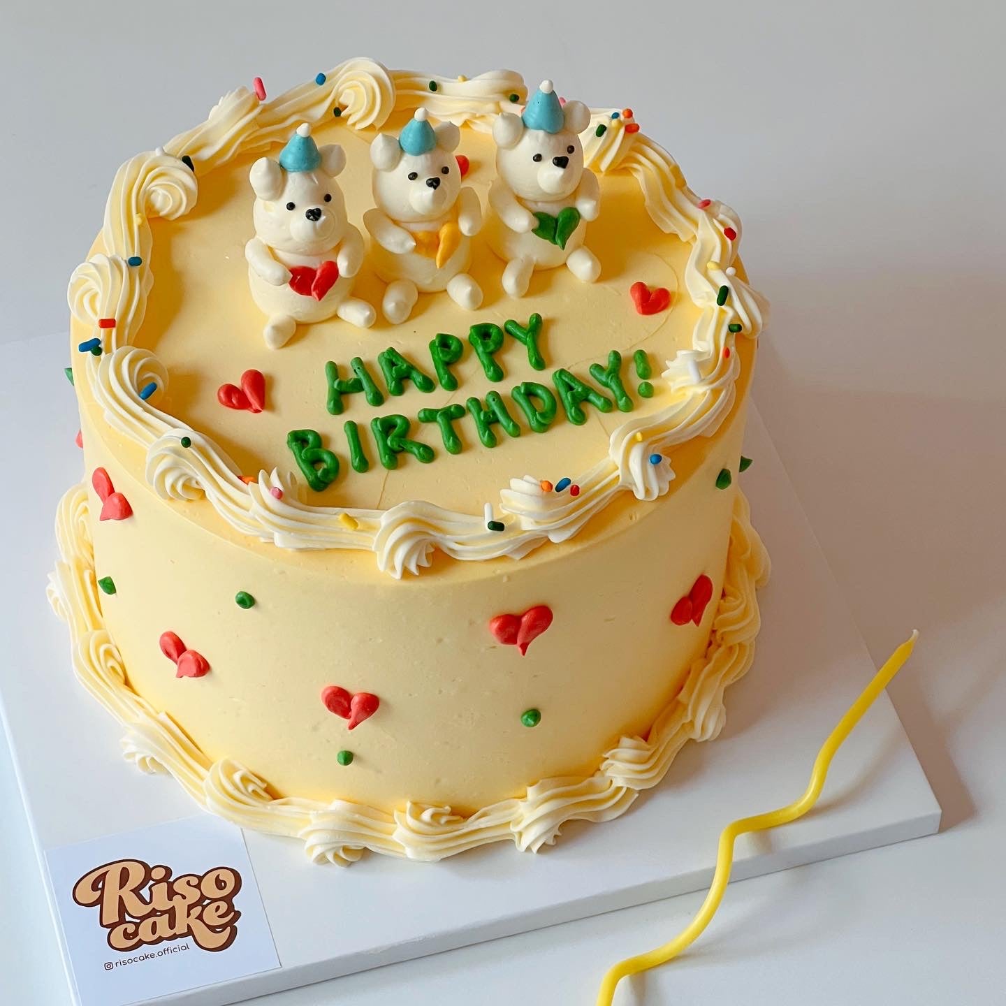 Triplets Party Bear Cake