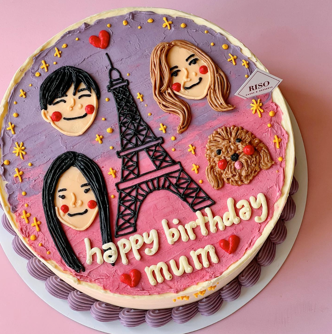 Face Illustration Cake (Round/Heart)