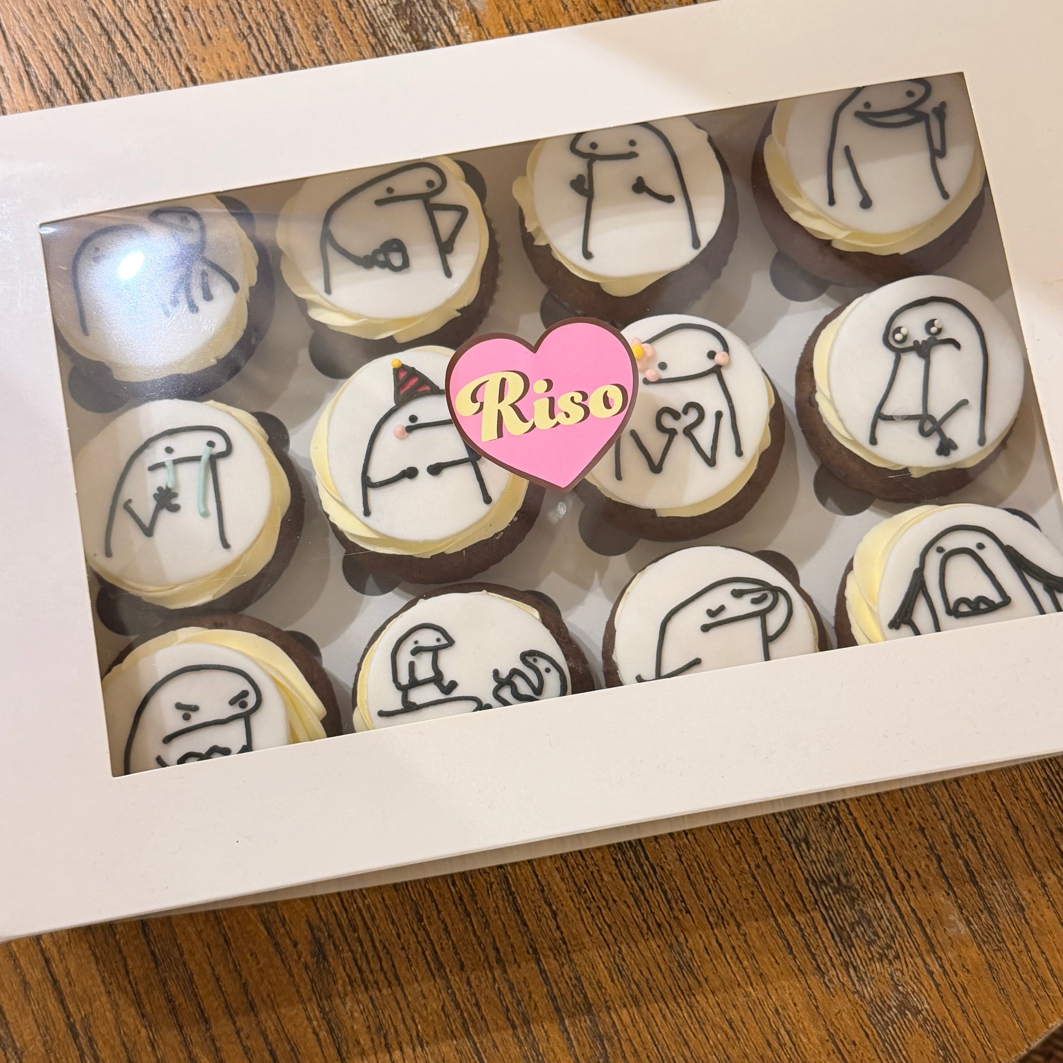 Stick Figure Cupcake