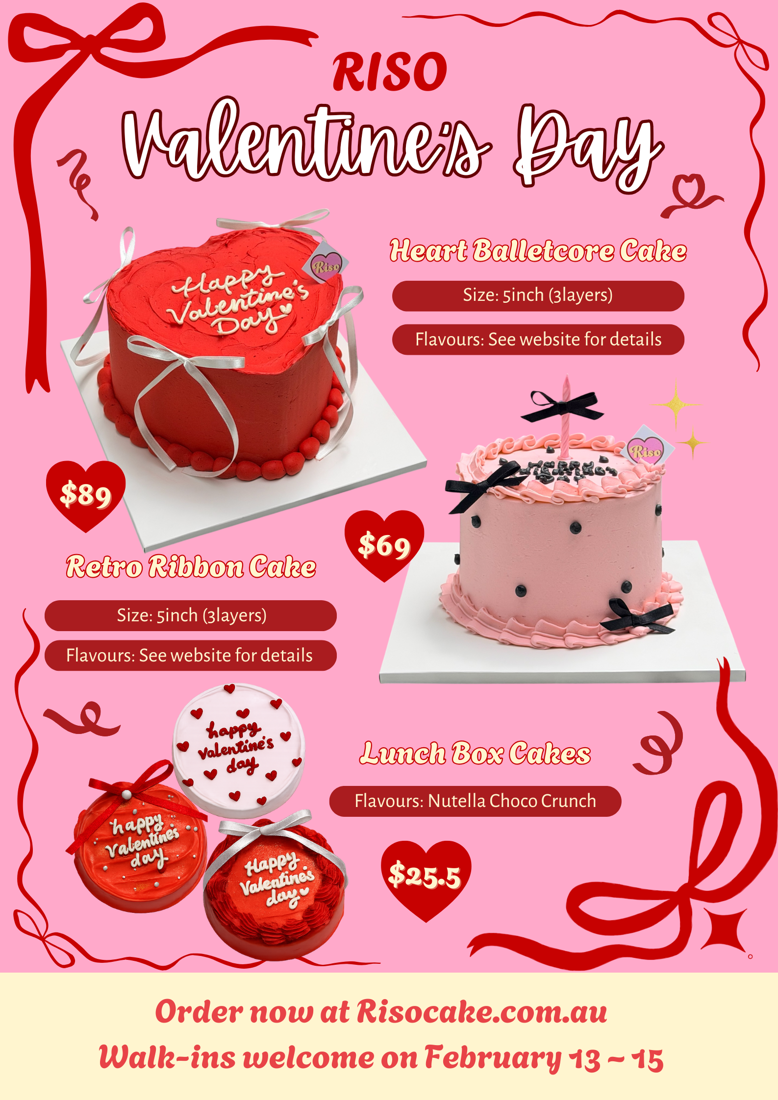 Heart Valentine's Day Cake