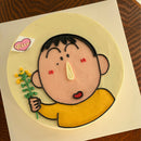 Custom birthday cake featuring Bo character illustration with hand-drawn buttercream design, perfect for cartoon-themed celebrations