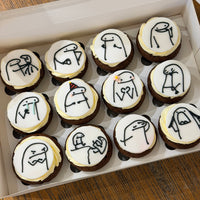 Stick Figure Cupcake