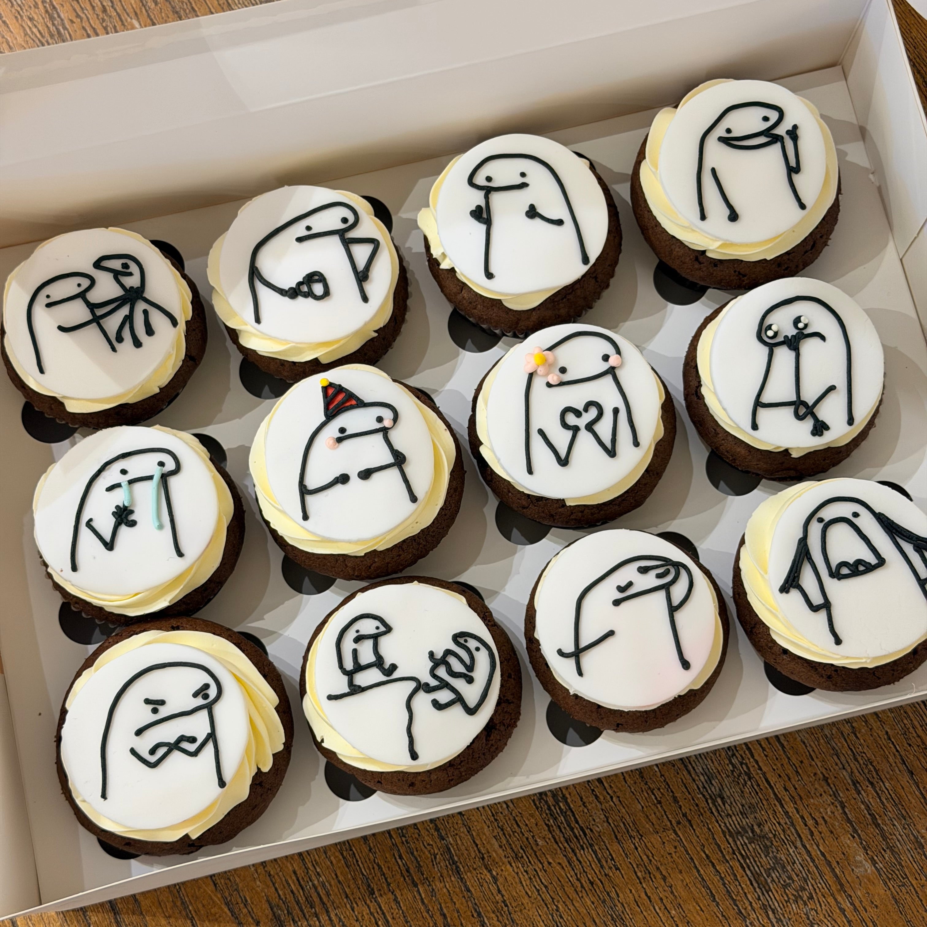 Stick Figure Cupcake