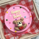 Polka Dot Bear Lunch Box Cake