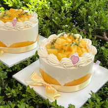 Load image into Gallery viewer, Fresh Cream Mango Cake
