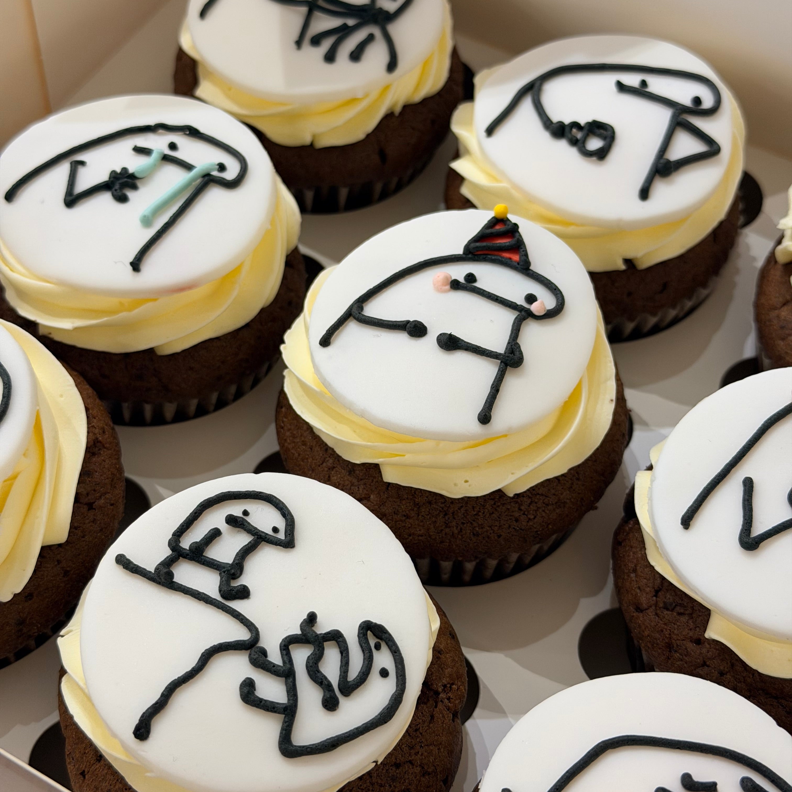 Stick Figure Cupcake