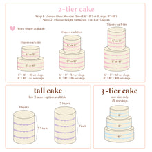 Load image into Gallery viewer, Smiley Daisy 2 tier Cake
