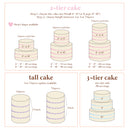 Vintage Text Cake 2 (Round/Heart)