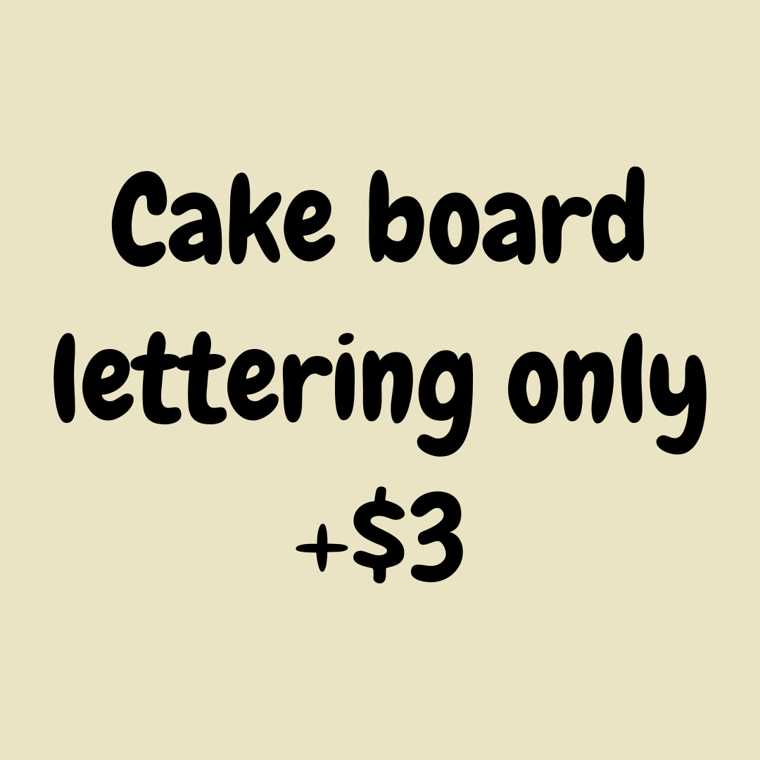 Cake Board Lettering Charge