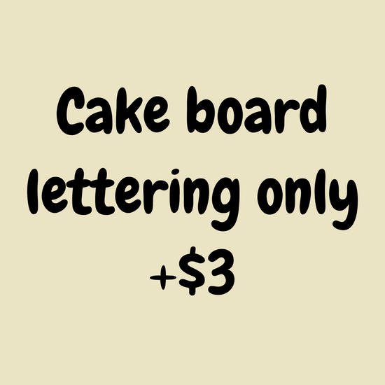 Cake Board Lettering Charge – Riso Cake
