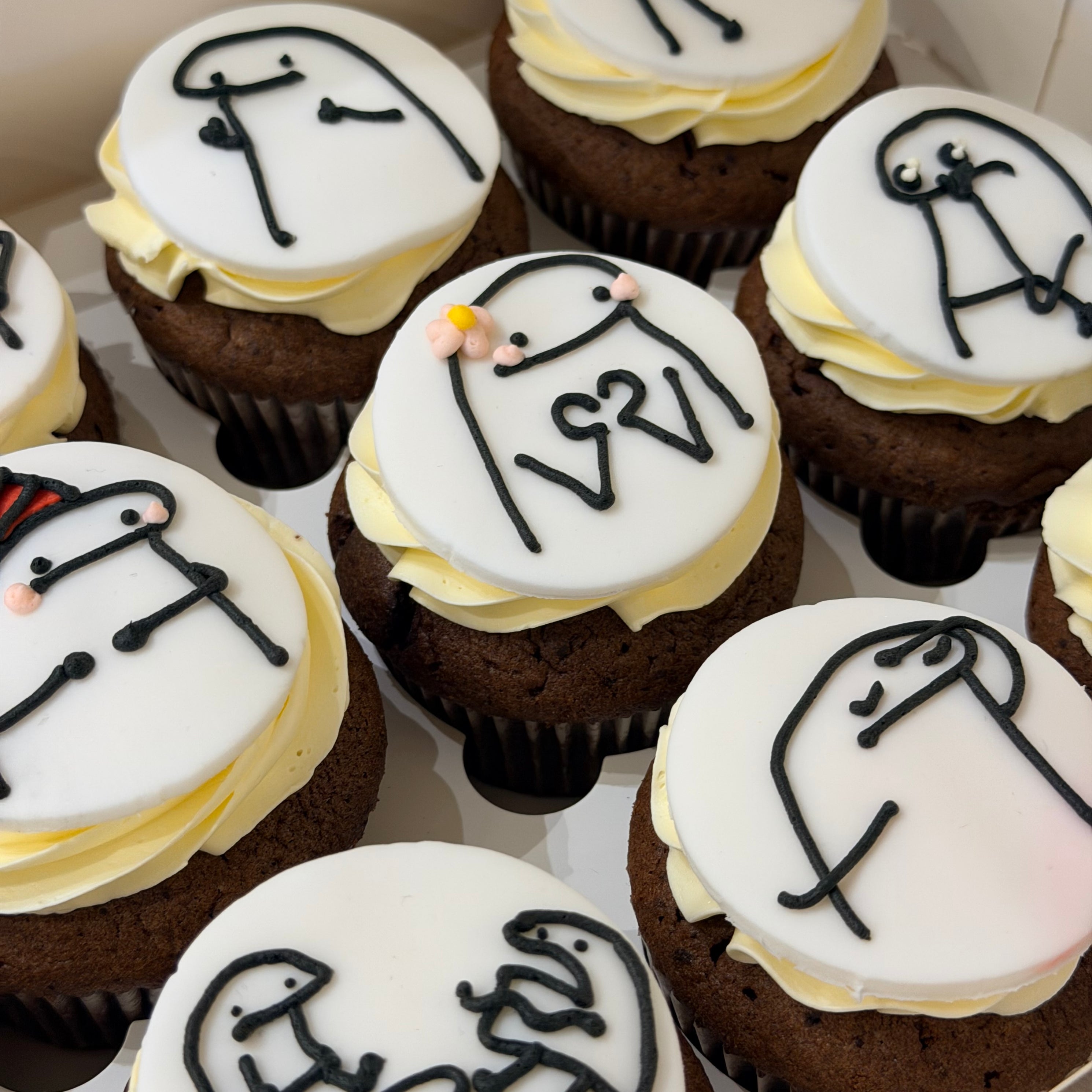 Stick Figure Cupcake