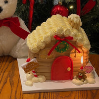 2025 Santa House Cake