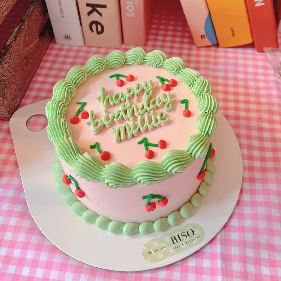 Vintage Cherry Cake