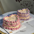 Rose Vintage Garden Cake (Round/Heart)