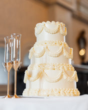 Load image into Gallery viewer, White Vintage 3 tier Cake
