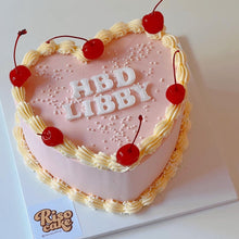 Load image into Gallery viewer, [Gender Reveal] Simple Retro Cake (Round/Heart)
